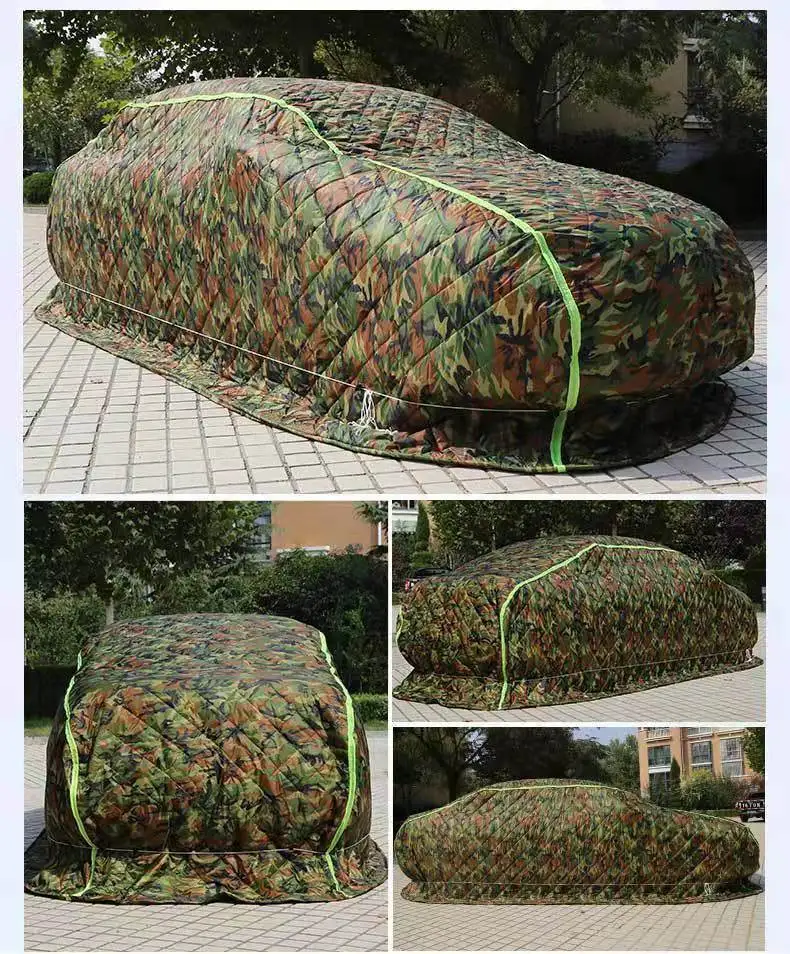 Keep the car warm extreme environment heavy hail thick quilt car cover