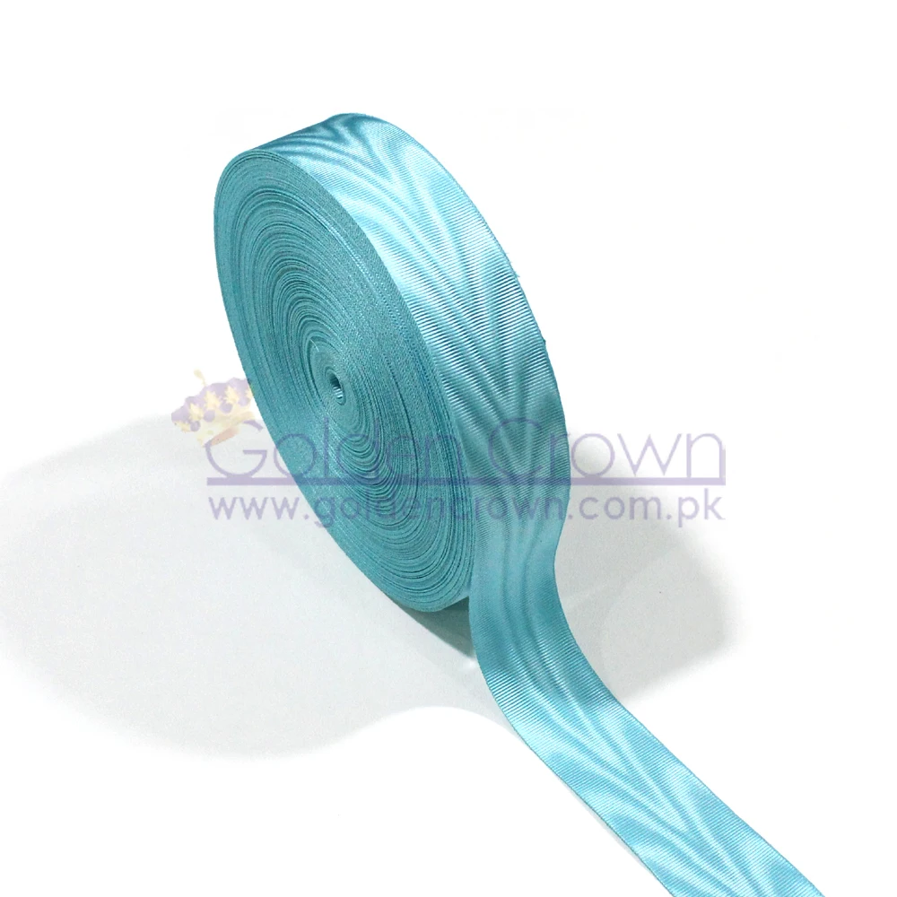 High Quality Custom Masonic Regalia Moire Medal Ribbon Sky Blue Supplier / best masonic ribbon