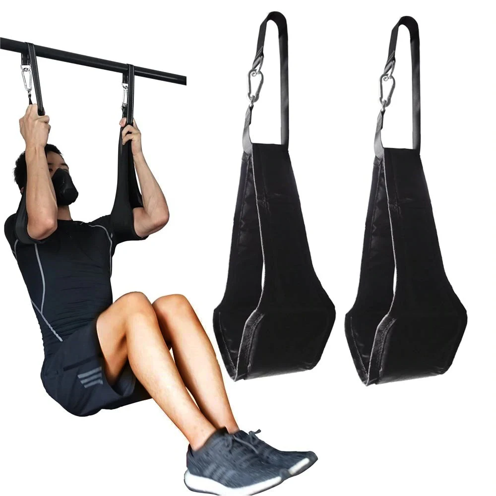 Cross Fit AB Sling Straps Gym Fitness Equipment Suspension Rip-resistant Heavy Duty Pair for Pull up Bar Hanging Leg Raiser
