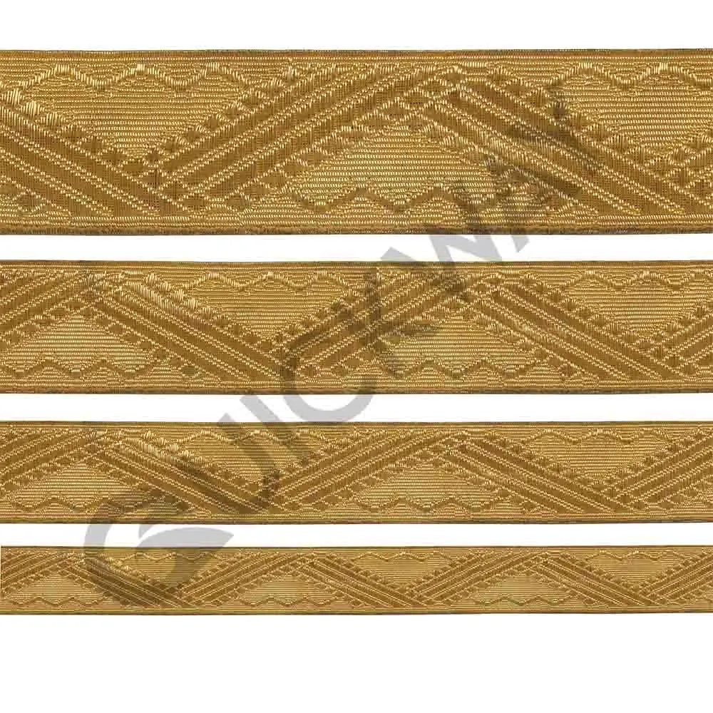 Best Quality French bullion braid Gold bullion lace Gold Uniform Braid Trim Lace