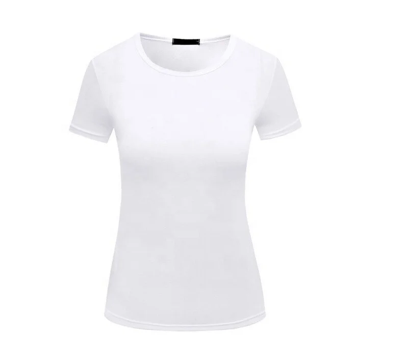 Breathable Cotton tee Oversized womens v neck short sleeve plain t shirt