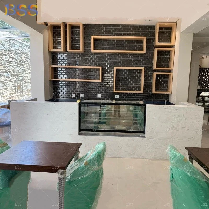 Современная мраморная барная стойка для ресторана кафе винного клуба бара