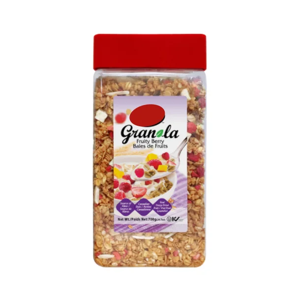 
Granola Fruity Berry - Best Selling Cereal of Instant Cooking Breakfast with Oats Almonds Rice Crispy Cashews 