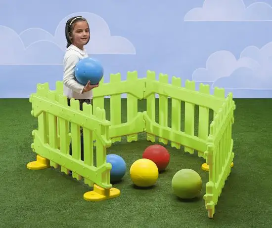 Best Italian quality versatile light green selfstanding play pen for kids play areas