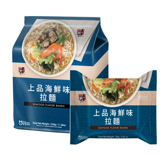 Суповая лапша 80 г со вкусом водорослей и морепродуктов комбинированная упаковка