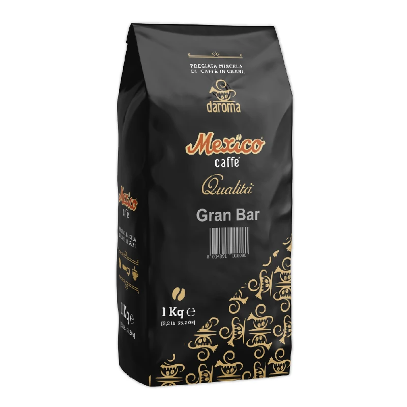 Лучшее качество-итальянский кофе-Мексика Gran Bar 1 кг кофейные зерна-жареный кофе на