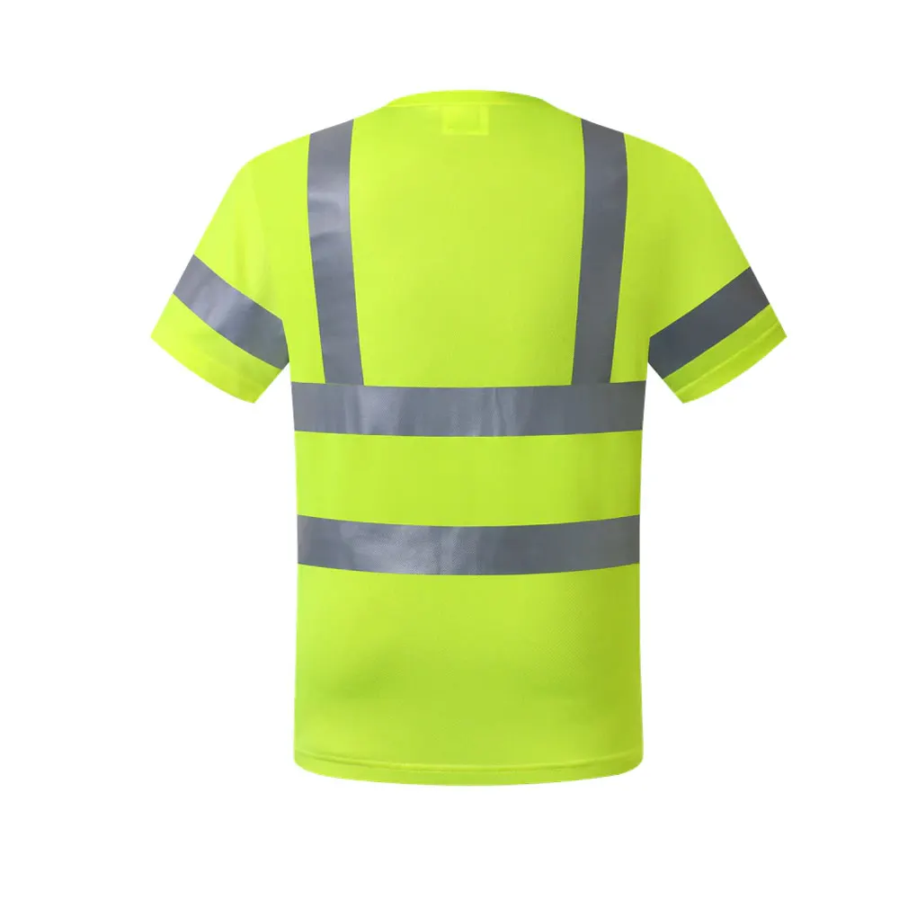 Wholesale high quality Hi Vis Shirts Tops Reflective Safety T Shirts Safety Clothing
