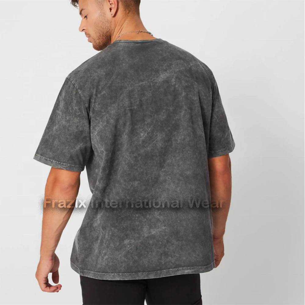 customized men Acid Wash T-shirt hot sale product for sale