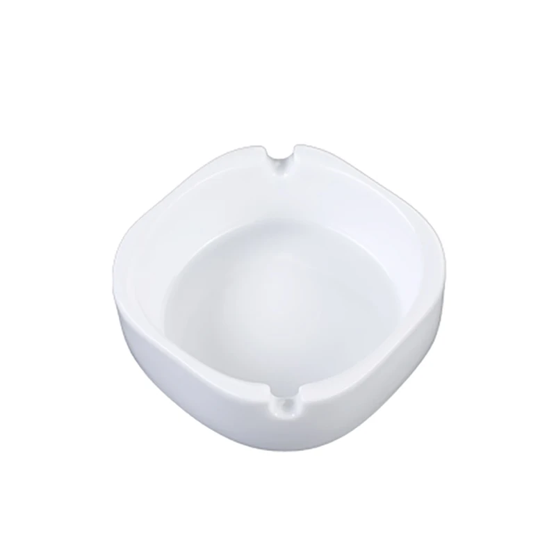 OEM Best Seller Square Heat Resistant Porcelain Ashtrays hot trend for cigar ashtray wholesale for luxury hotels and restaurants