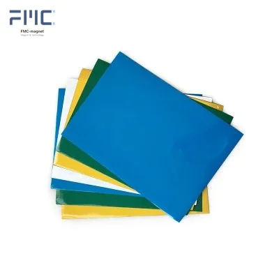 Hot Selling Customized Size Color PVC Rubber Magnet Soft Sheet  Magnetic Paper