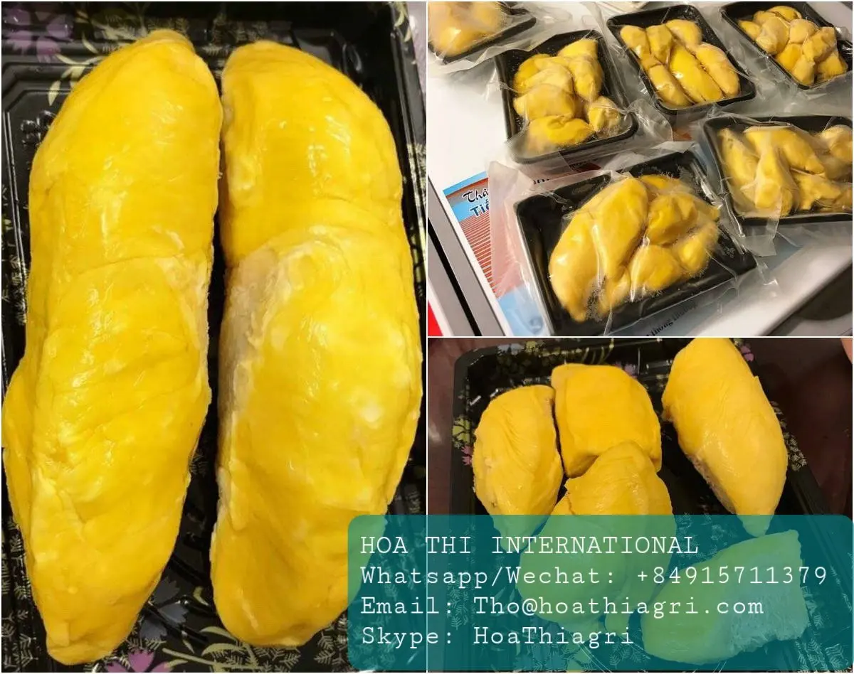 24 месяца оболочки жизни общий тип культивирования весь форма Замороженная IQF дуриан monthong Ri 6 высокого качества из Вьетнама
