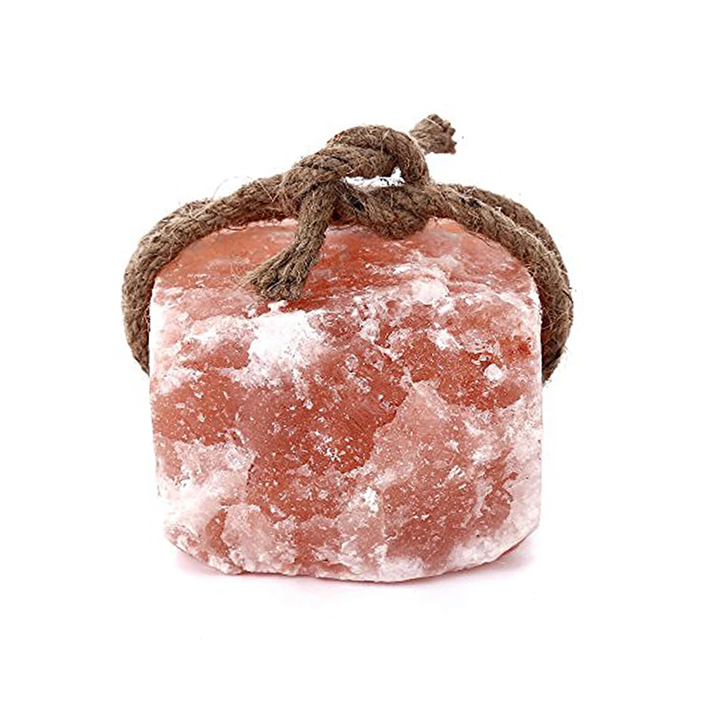 Лижущая Розовая Соль для животных, лошадь, корова, чистый натуральный для скота, круглая форма с веревкой
