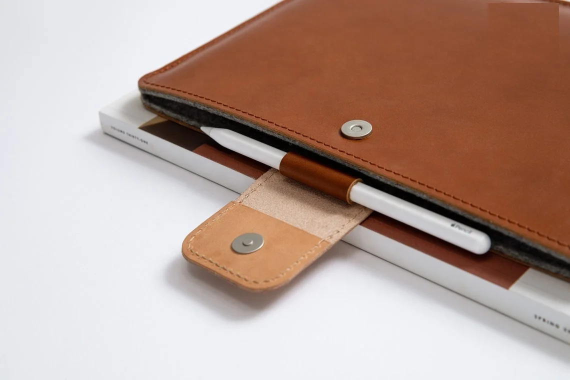 Premium Leather Tablet Cover Work Business Travel Genuine Leather Protective High Quality Tab Sleeve Cover Pouch