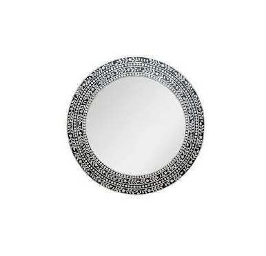 Designer Wall Decorative Bone Inlay Mirror Frame Supplier from India Decorative Wall Mirror Diamond Mirror Green Silver White