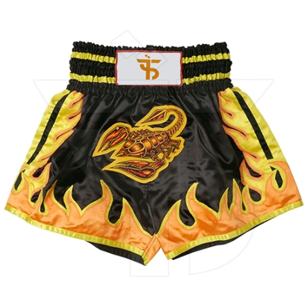 Высококачественные рабочие шорты для кикбоксинга Muay Thai с аппликацией