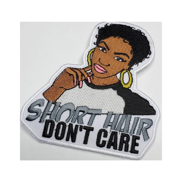 Во всем мире продаются «короткие волосы, не заботятся», нашивки с вышивкой по оптовой цене