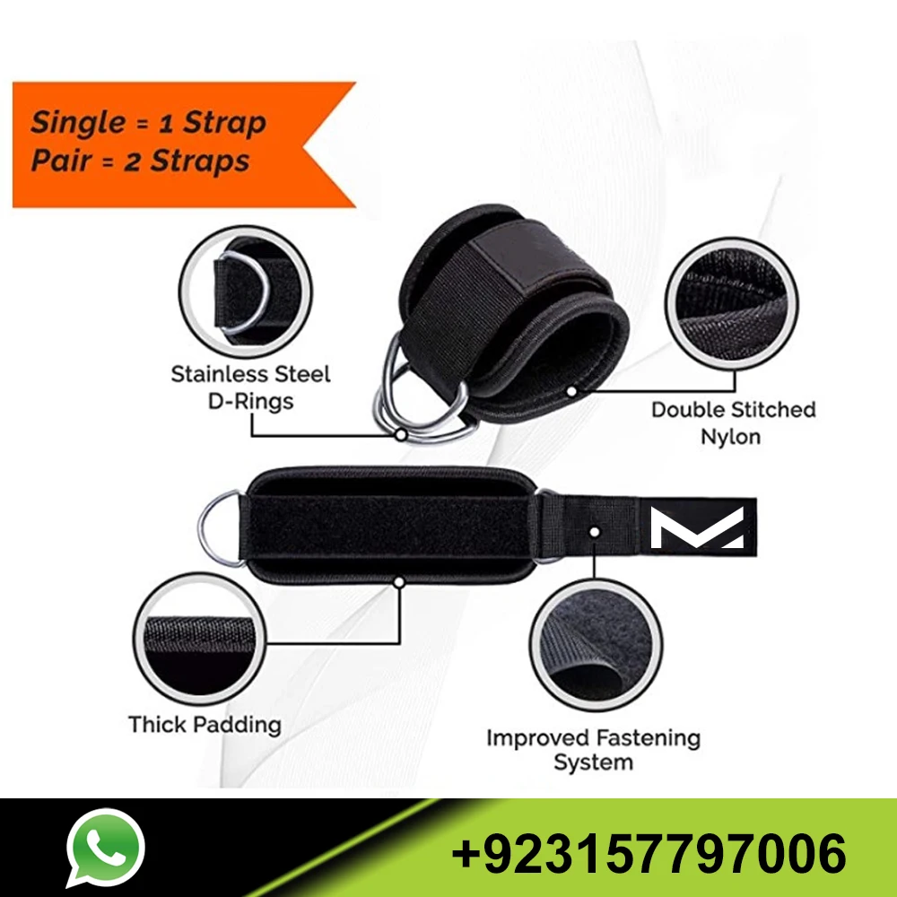 Высококачественный черный ремешок на лодыжку 2022 для кабельного аппарата манжеты тренировок в тренажерном зале оптовая продажа Пользовательский логотип аксессуары спортзала распродажа