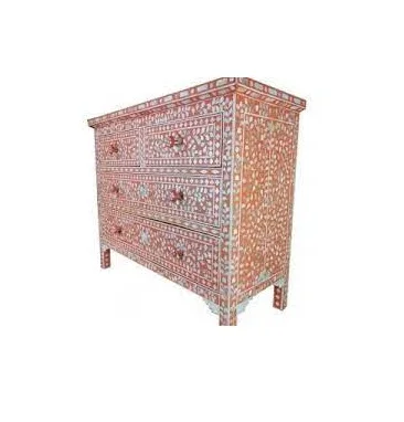 Bone Inlay Chest Drawer Living Room Cabinet Bone Inlay Dresser Bone Inlay Furniture FROM INDIA