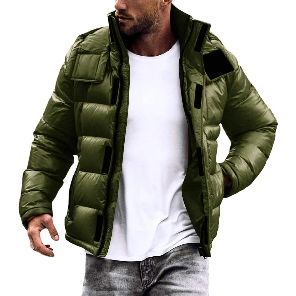 Men Winter Jacket Keep Warm Windproof Waterproof Plus Size Jacket Down Look Puffer Man Winter Jacket
