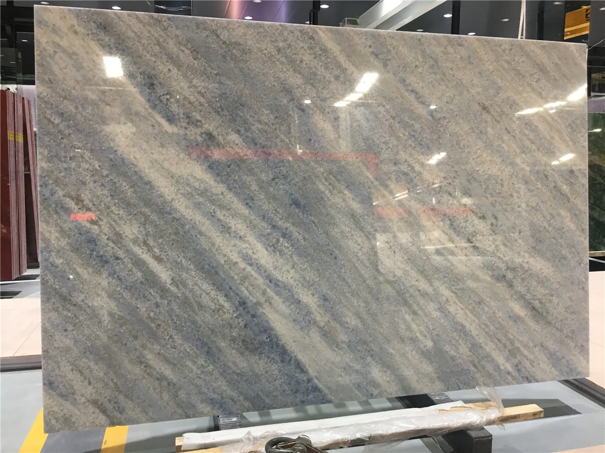  Заводская цена синий кристалл бразильский дом бриллиант мрамор кальцит азулата для украшения интерьера