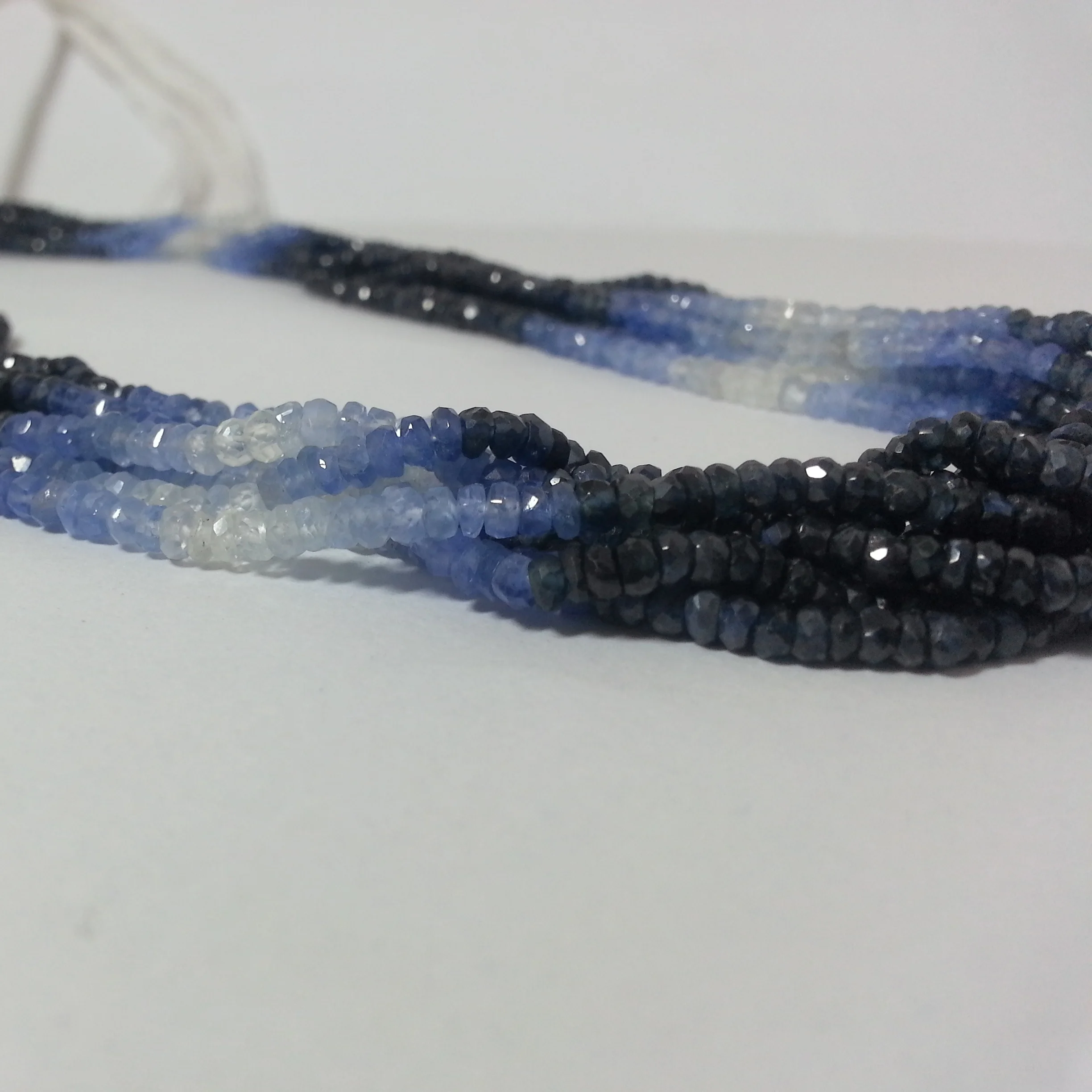 Natural Blue Sapphire Precious Stone Wholesale Beads Strand String for Jewelry Making Necklaces Bracelets Buy Bulk Supplier DIY