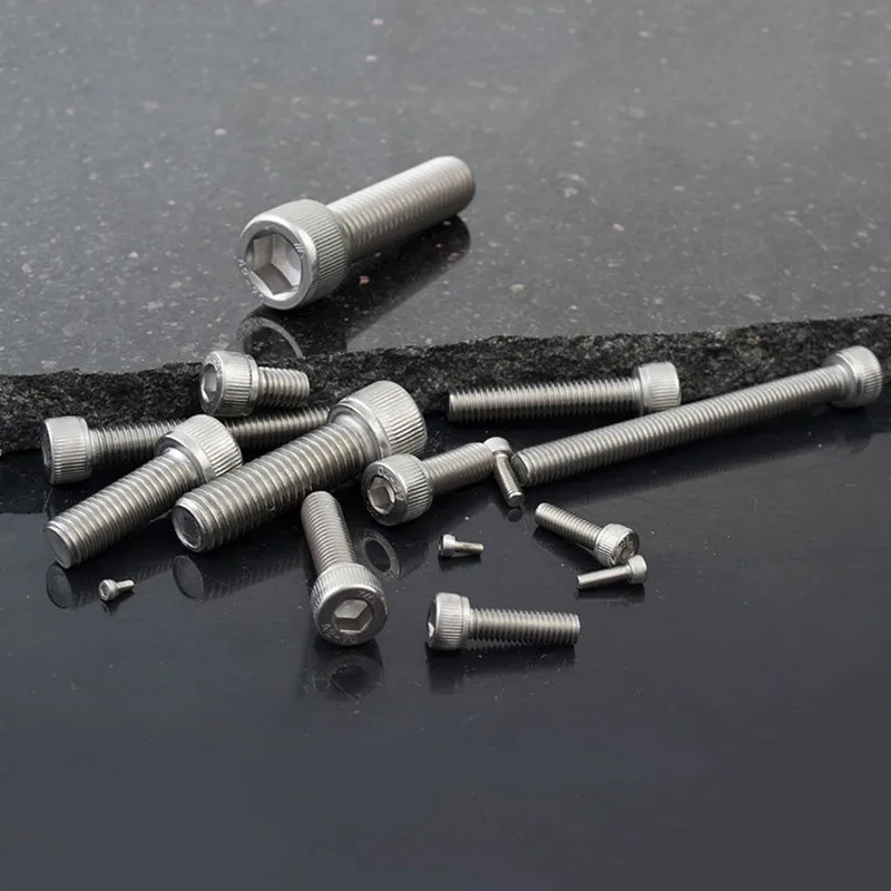 Manufacturer DIN912 Stainless Steel 304 M1.4 M1.6 M2 M2.5 M3 M4 M5 Allen Key Bolt Hexagon Key Socket Head Cap Screw