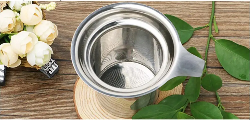 High density tea strainer tea set filter stainless steel filter cartridge split filter factory direct sales