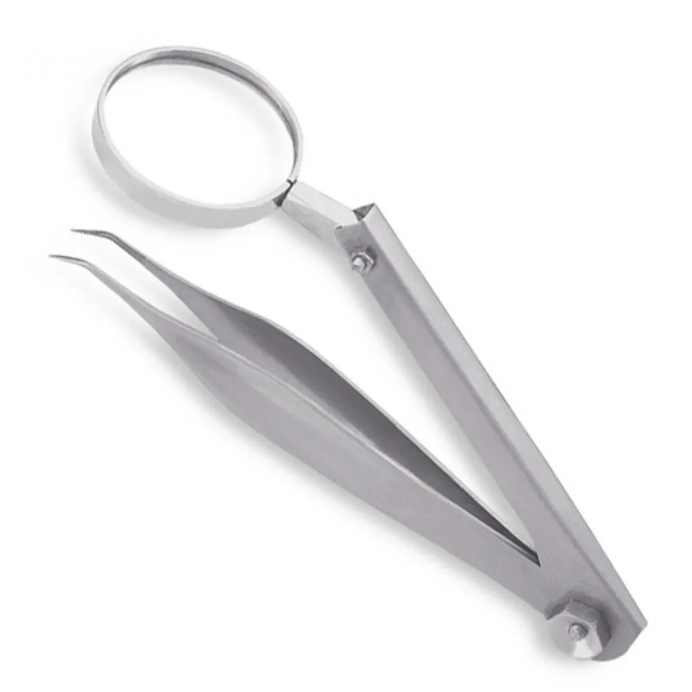
Tweezers Slanted Tips, Size : 9 cm 