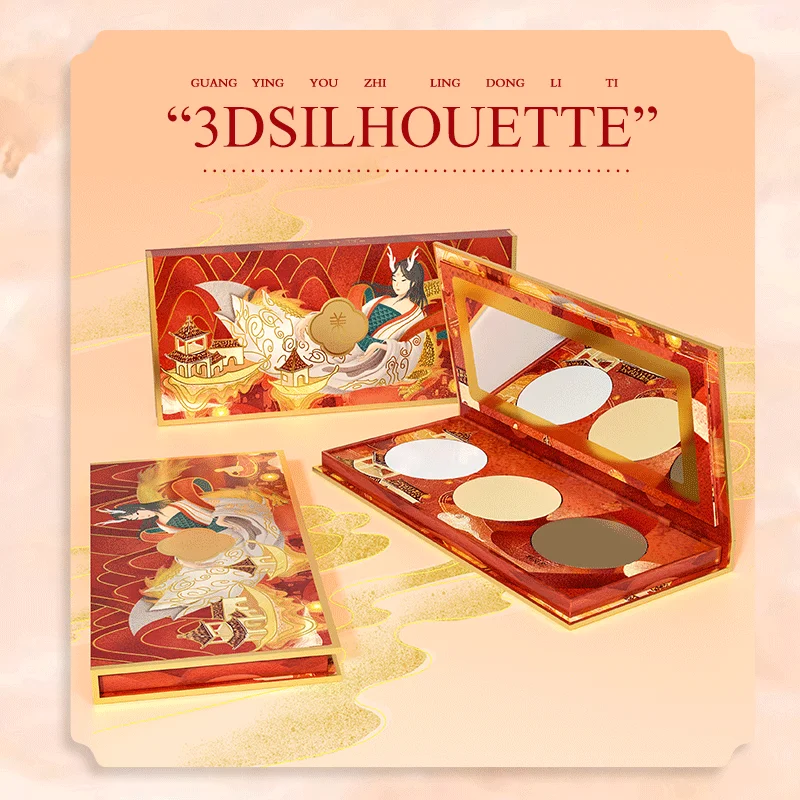 Meilamei factory wholesale 3 Colors Bronzer Powder Makeup Highlight Contour Matte Palette MLM8422