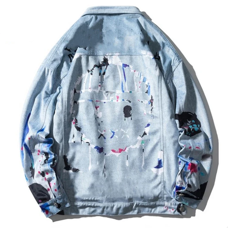 Wholesale Breathable Hot fashion Street wear Customized Denim Jacket for men