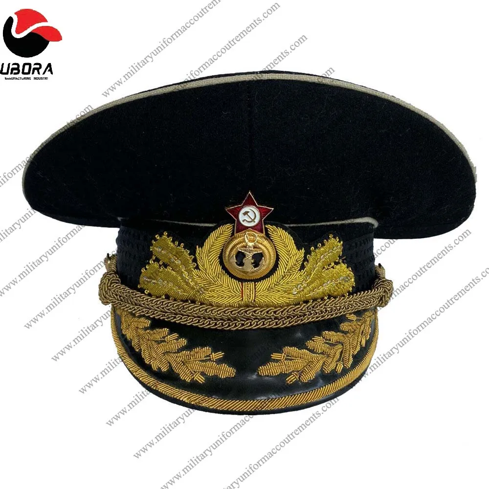 Russian Soviet Admiral Of The Fleets General Admiral Officer Visor Hat Cap