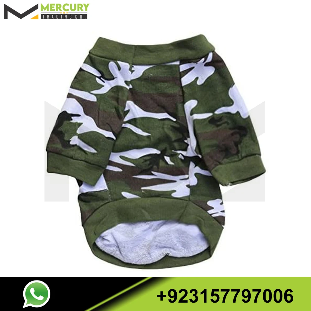 Dog Clothes Dog Camo Tee Shirts Camouflage T Shirt Pet Apparel for Dogs Wholesale Green T Shirt For Puppies Camo Pet Clothes