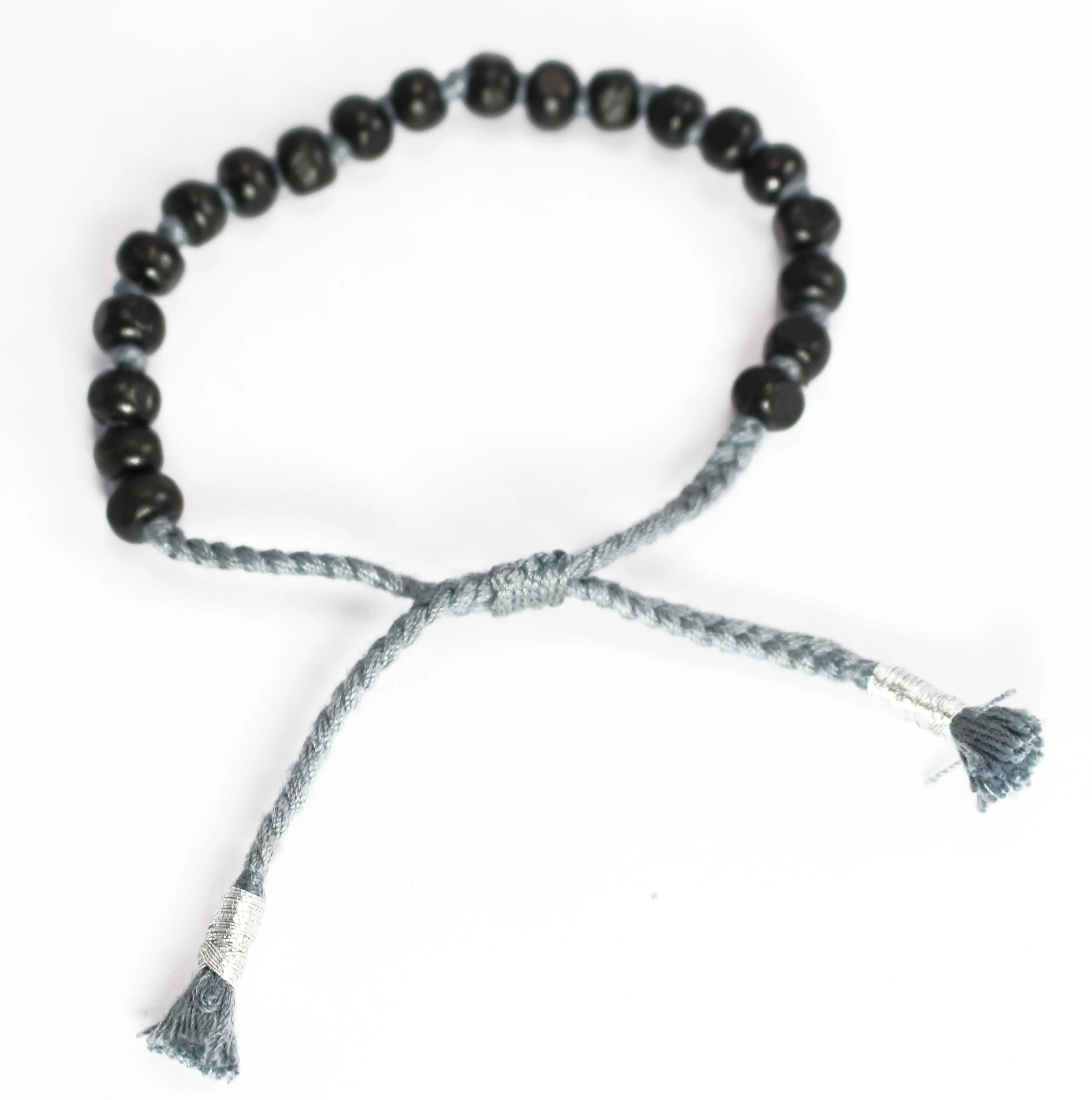 Modern Design High Quality Black Wood  Gemstone Handmade Bracelet Jewelry Wholesale Price