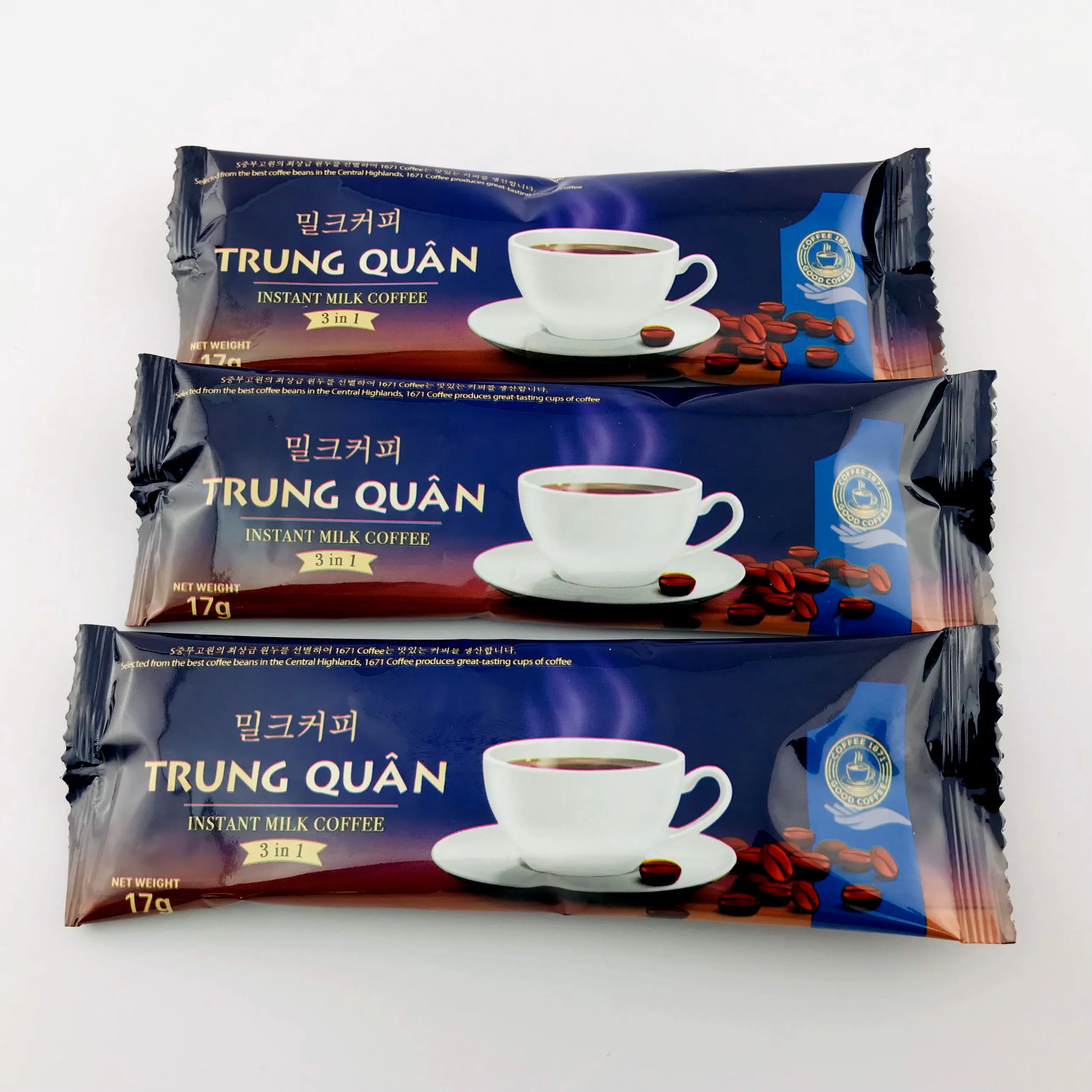 Low Price Low MOQ Korea Pure Organic Morning Instant Coffee 2in1 2.5g Pack Vietnam Wholesale Coffee