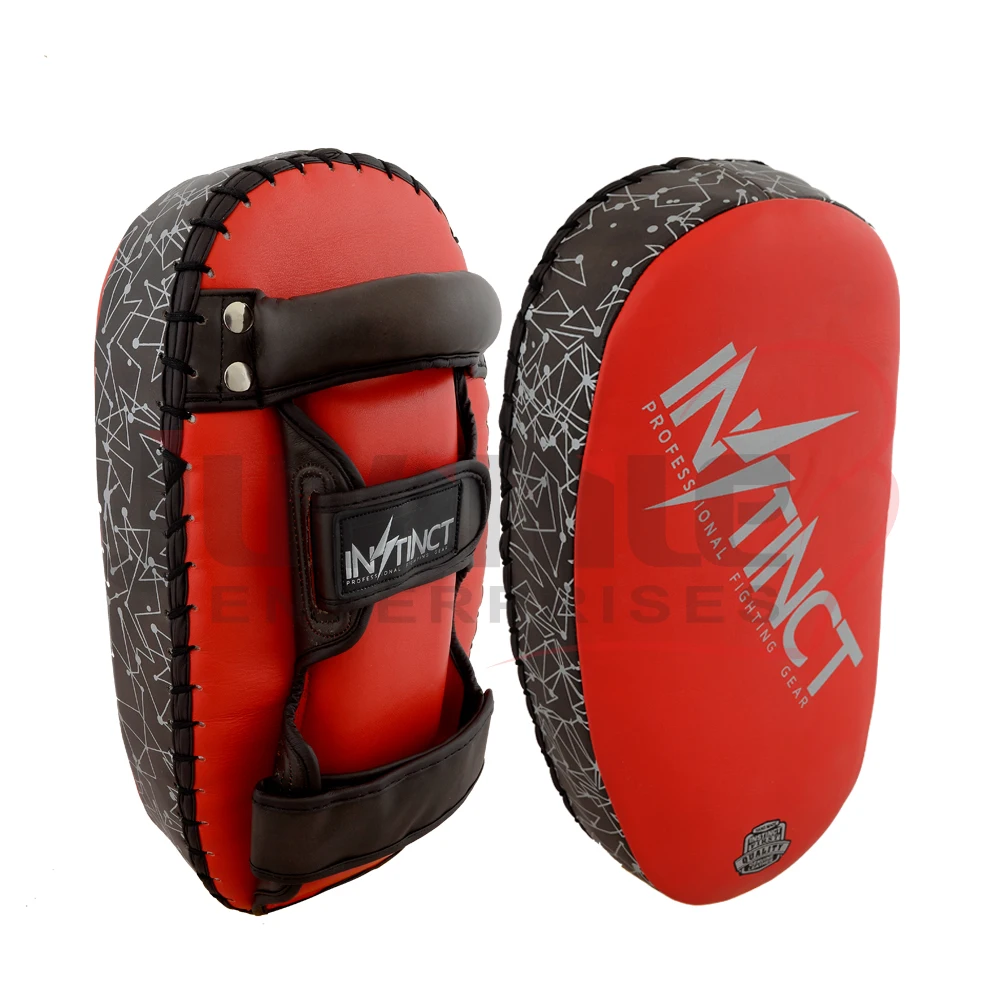 Compact Kicking Thai pad made of fine grain cowhide leather custom sportswear OEM ODM manufacturer