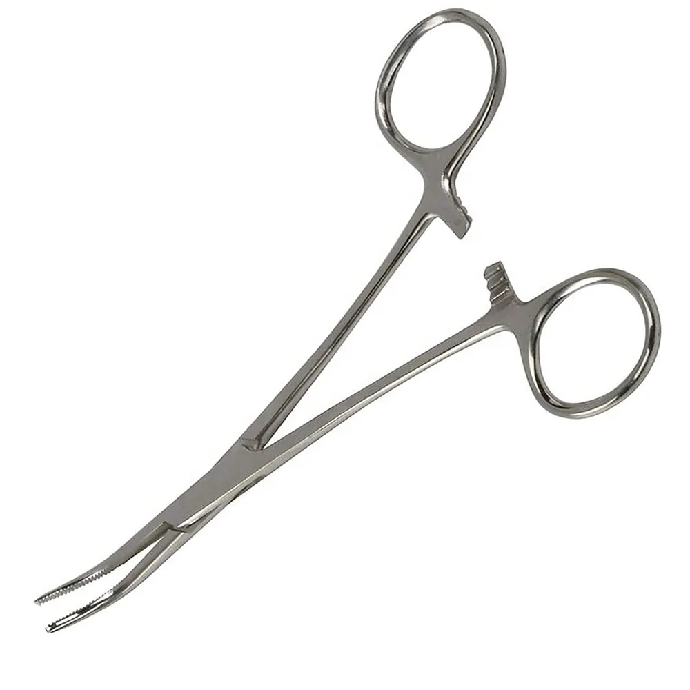 Высококачественные изогнутые артериальные щипцы Kelly из нержавеющей стали лабораторные инструменты