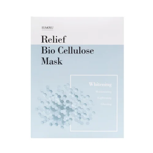 [Korean Skin Care] Relief Bio Cellulose Korean Facial Mask Sheet for Whitening (5 pcs /Box) OEM / ODM Service