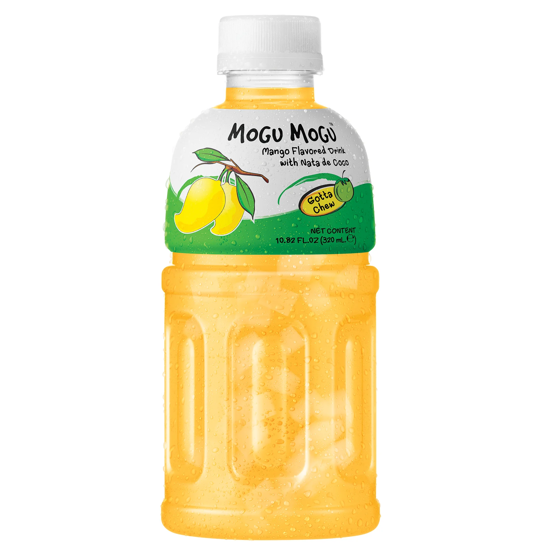 Concentrate Fresh Juice Fruit Energy Glucose Colored Mogu Mogu Mango Flavoured Drink with Nata de Coco