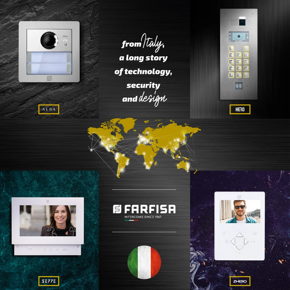 50% off Italian Farfisa 1UP audio intercom kit for building villas