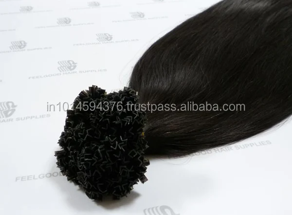 Лидер продаж производители корней и наконечников выровненные волосы с кутикулой/индийские висками!