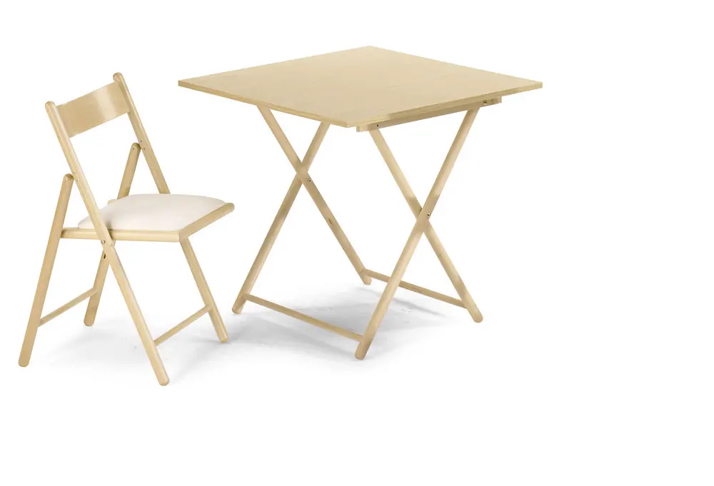 Декорированный складной стул с обивкой 187