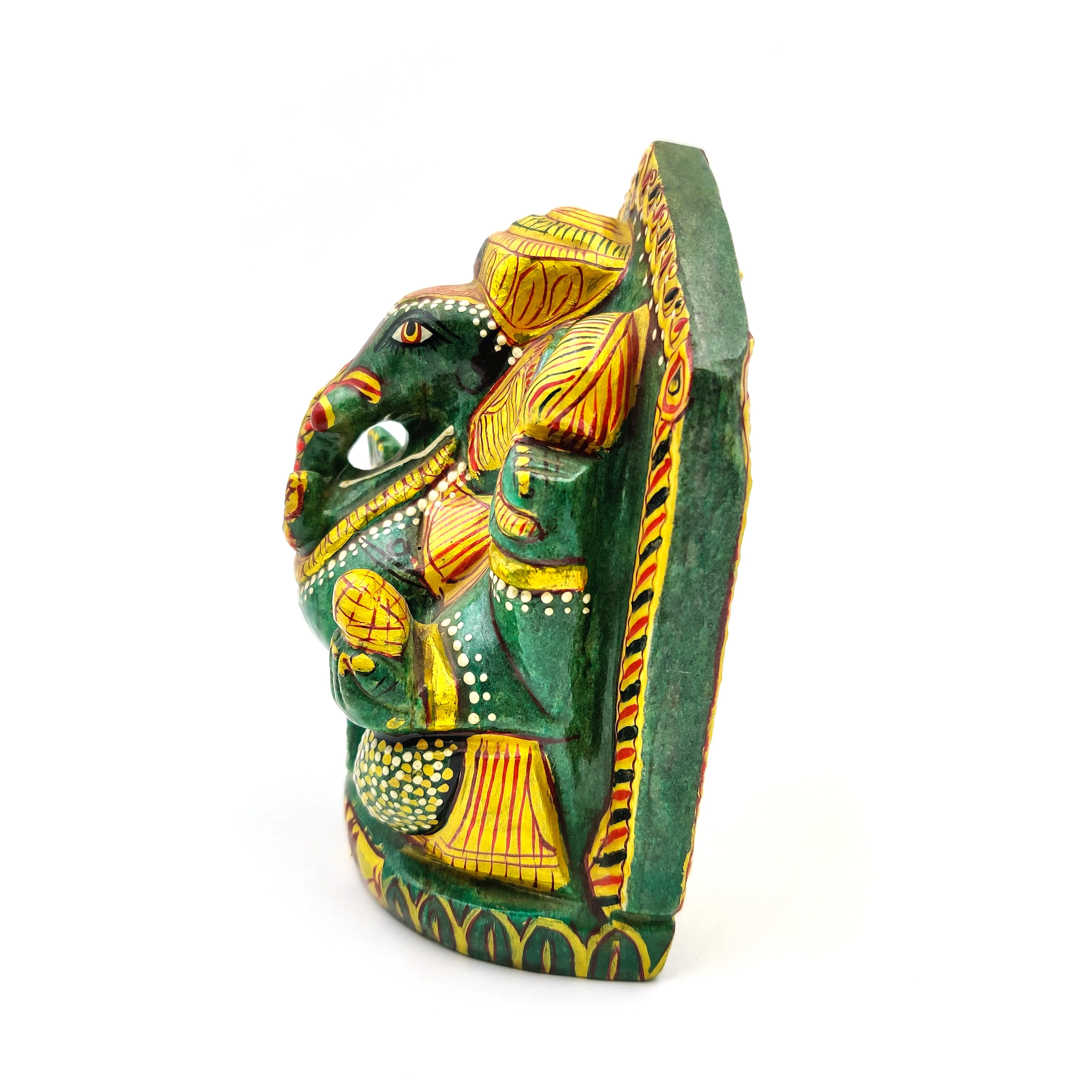 Green Aventurine Painting Ganesh Modern Art Indian India famous god lord Ganesh  painting