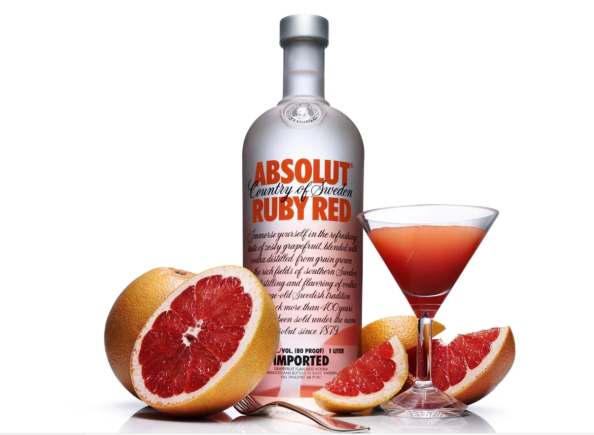 40% Alcohol Botella 1000ml Vodka Flavored with Notes Grapefruit Orange Wheat and Dry Citrusy Aroma