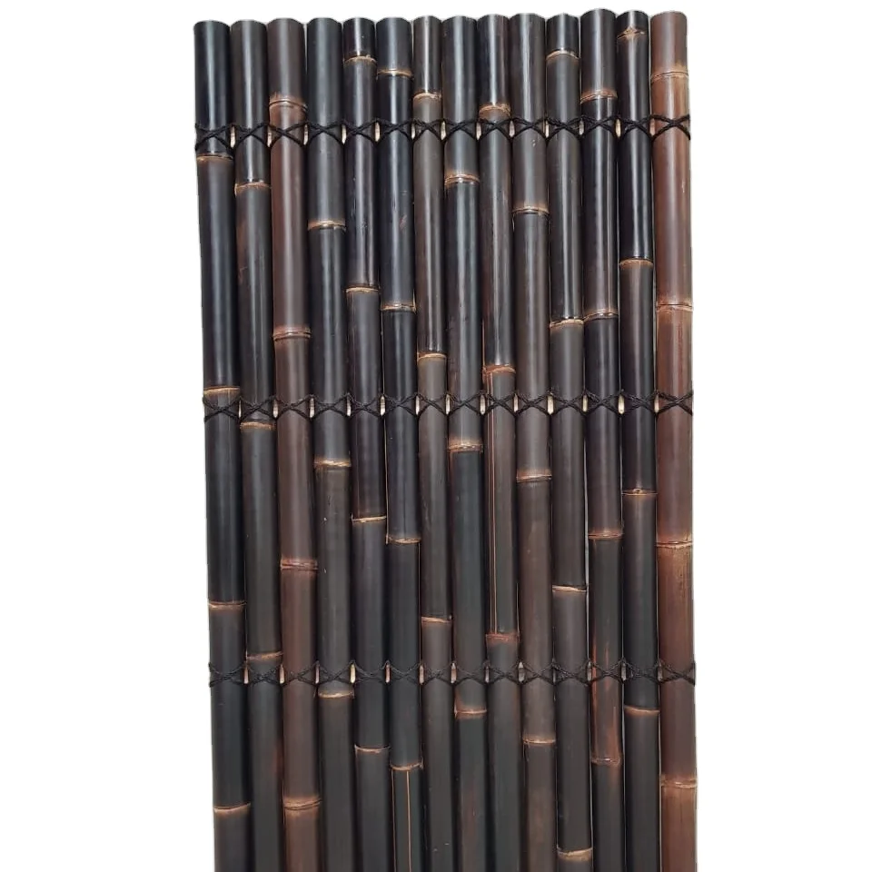 Black Bamboo Fence by panelindo