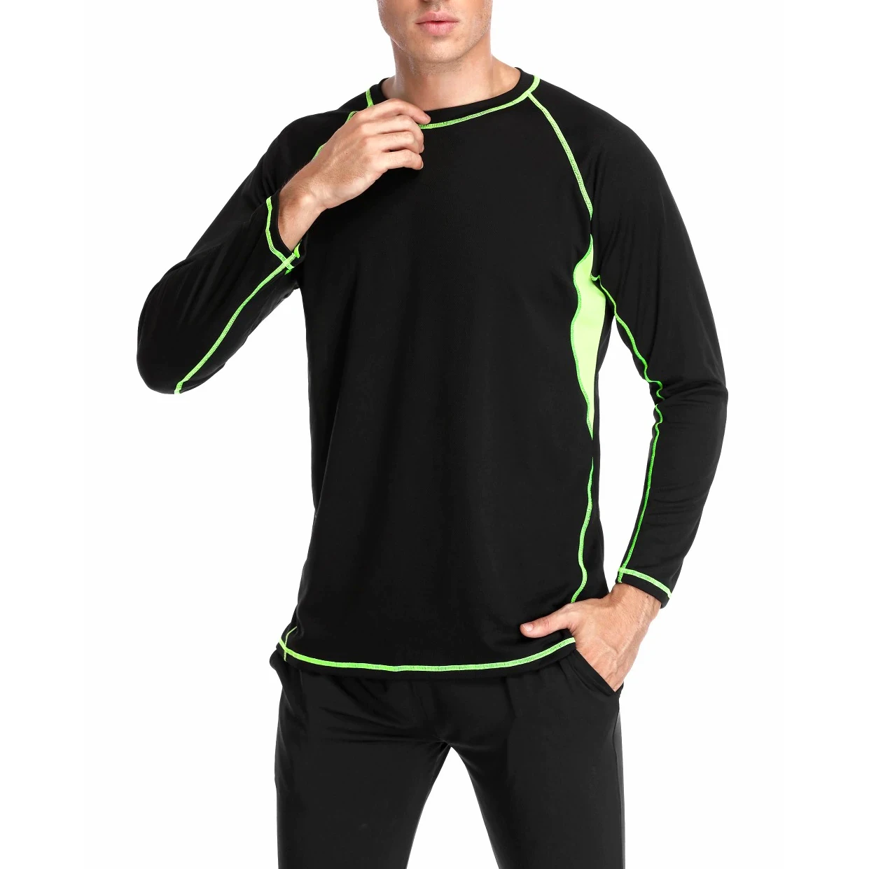 
Pakistan Manufacturer Fitness Clothes Long Sleeve Design Your Own MMA Rash Guard 