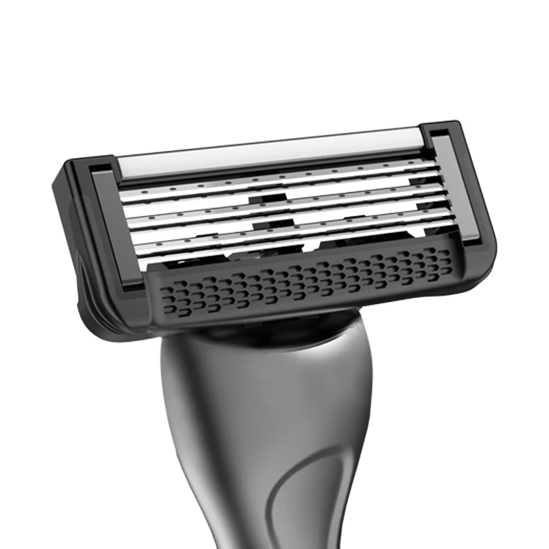 Metal handle changeable razor 5 blade razor for man shaving razor