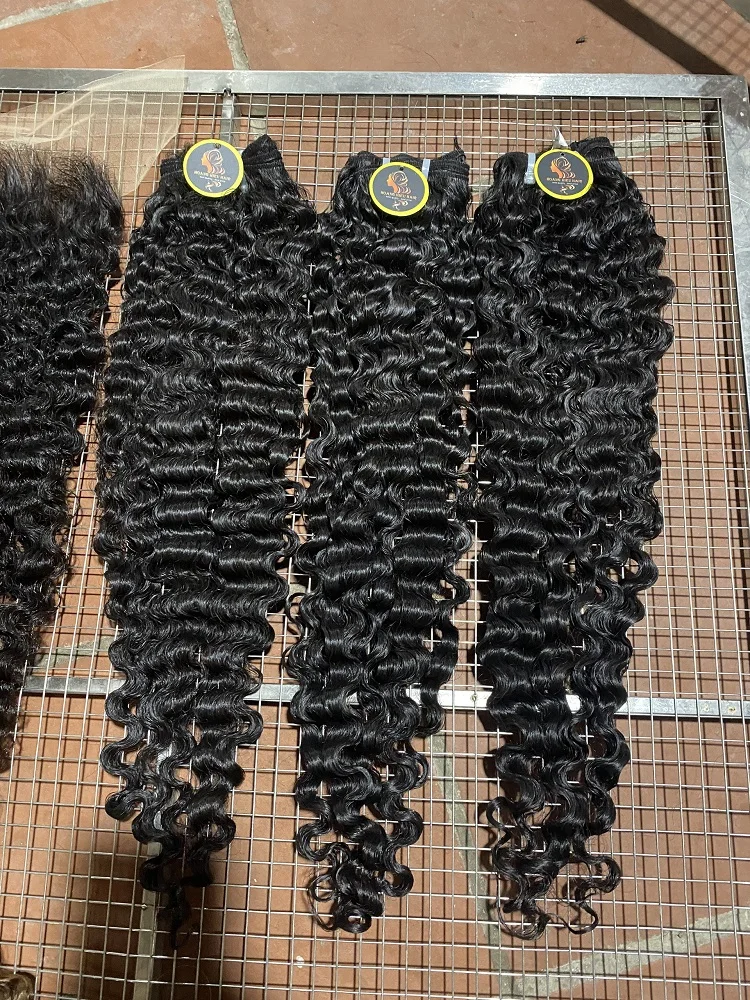 Оптовая продажа Дешевые 100% вьетнамские необработанные волосы бирманские вьющиеся натуральные низкая цена