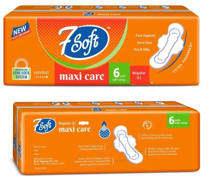 Organic Women Cotton Sanitary Pads Manufacturers OEM Biodegradable Sanitary Napkins Low Cost Make In India
