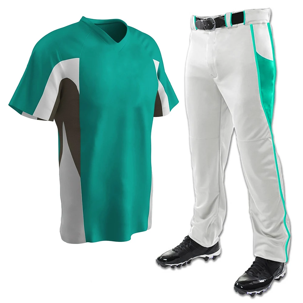 
2021 New Arrival Athletic Youth Full Button Baseball Men Uniforms / Baseball Jerseys For Men 