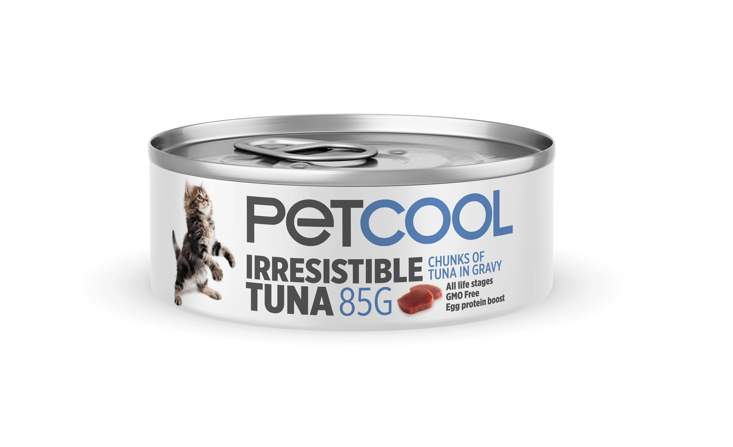  Консервированный влажный корм для кошек с тунцом. PETCOOL